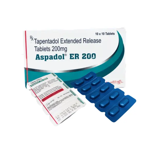 Aspadol Er 200 Mg Tablet | Tapentadol | Buy for Chronic pain