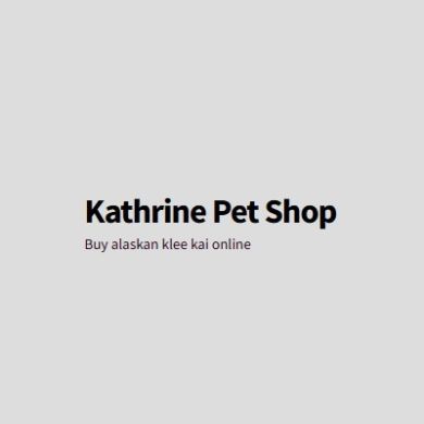 Kathrine Pet Shop Profile Picture