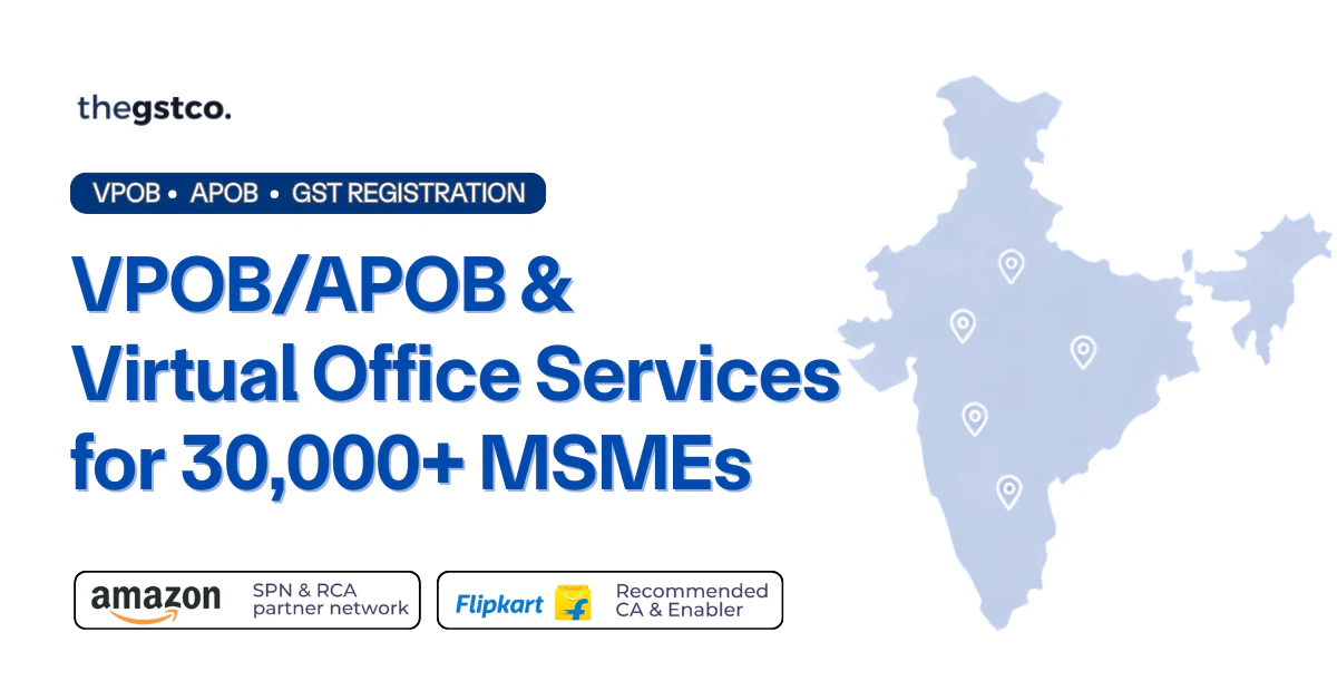 VPOB for GST Registration: Meaning, Process & Cost (2026)